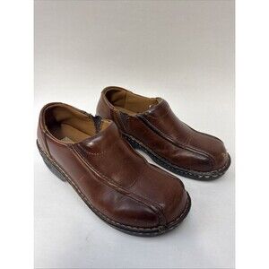 EASTLAND Tracie Women's 8W Brown Loafers Leather Slip On Comfort Shoes